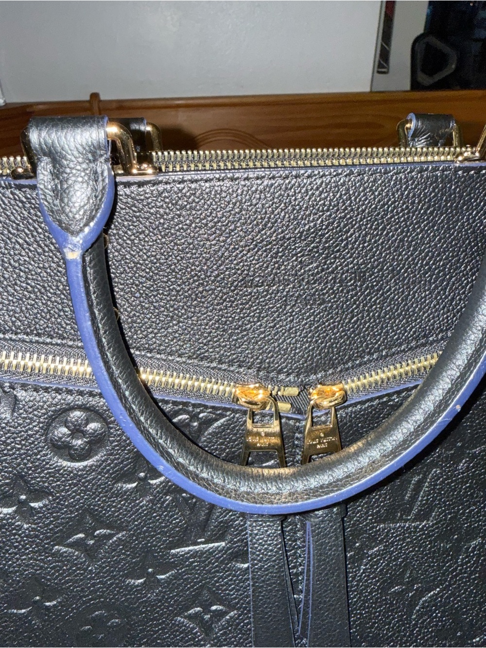 Louis Vuitton Three MM M54273 Monogram Empreinte Noir Tote Shoulder Bag Ladies - Picture 7 of 9